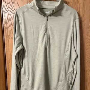 Light Green Plus 2XL Avia 1/4 Zip Active Workout Top with Pockets